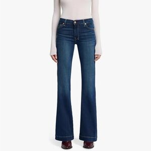 7 For All Mankind Dark Blue Boot Cut Jeans